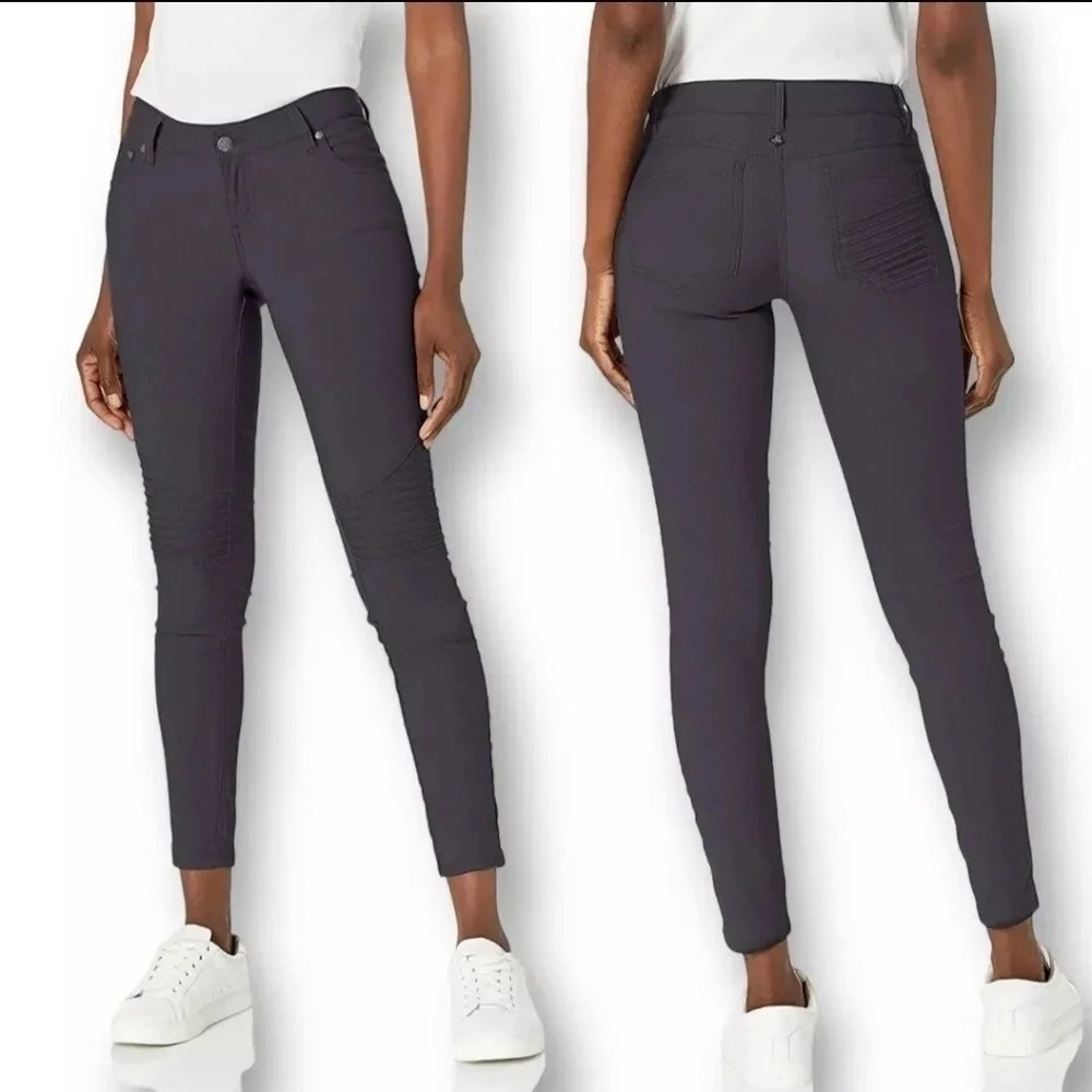 Prana Charcoal Gray Moto Skinny Pants